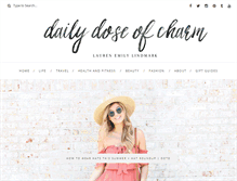 Tablet Screenshot of dailydoseofcharm.com